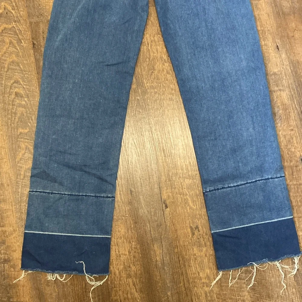 Mother Jeans The Maverick Understudy Birds of Paradise Hi Rise stacked cuffs/Hem - Picture 11 of 16